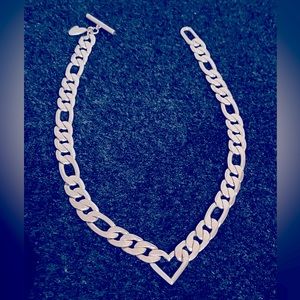 Jenny Bird Vera Chain Necklace - Silver-dipped brass